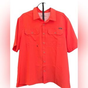 Eddie Bauer Men's Bright Red Casual Shirt